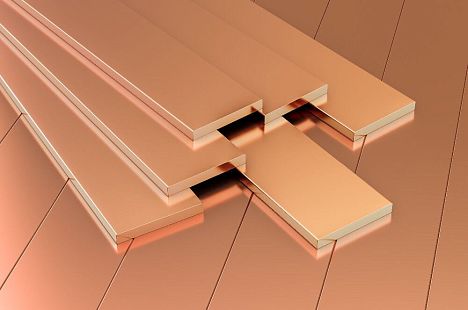 Полоса бронзовая 12,5x500x1500 мм БрАМц9-2 ГОСТ 1595-90